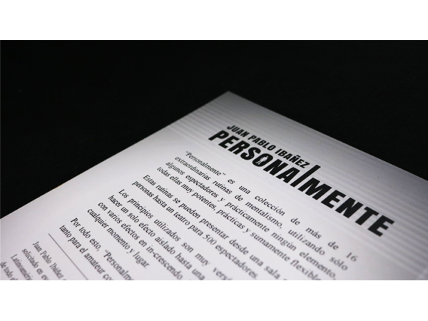 PERSONALMENTE by Juan Pablo Ibañez - Book (in spanischer Sprache)