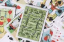 Limited Edition Hustling Joe Green Gilded (Frog Back) Playing Cards – Bild 2