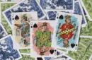 Limited Edition Hustling Joe Green Gilded (Frog Back) Playing Cards – Bild 4