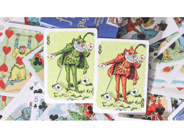 Limited Edition Hustling Joe Blue Gilded (Gnome Back) Playing Cards