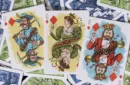 Limited Edition Hustling Joe Blue Gilded (Gnome Back) Playing Cards – Image 5