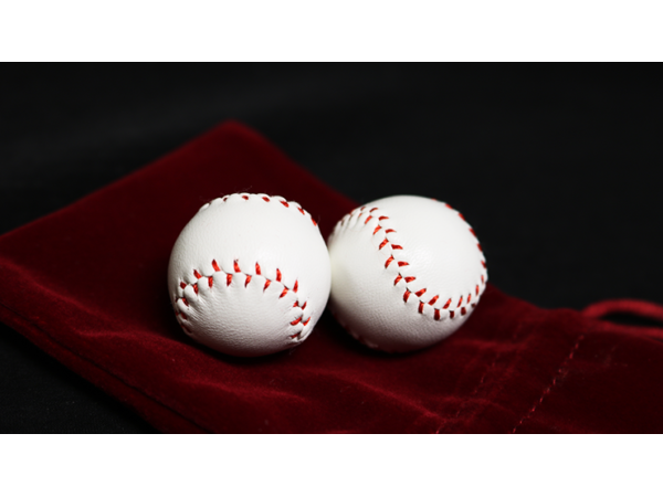 Strong Chop Cup Balls White Leather (Set of 2) by Leo Smetsers