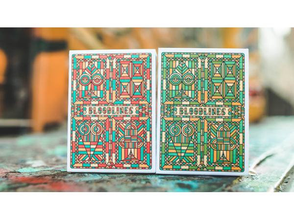 Bloodlines (Ruby Red) Playing Cards by Riffle Shuffle
