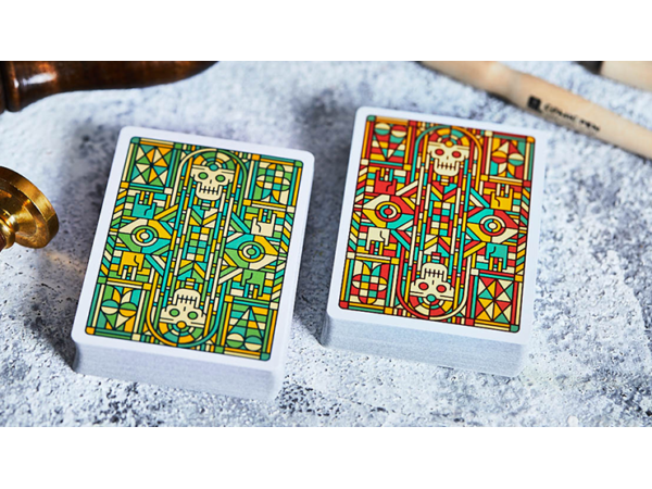 Bloodlines (Ruby Red) Playing Cards by Riffle Shuffle