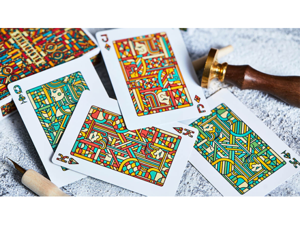 Bloodlines (Ruby Red) Playing Cards by Riffle Shuffle