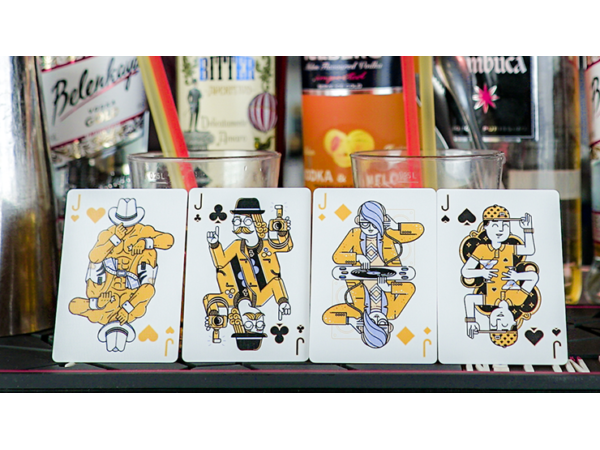 Nightclub Champagne Edition Playing Cards by Riffle Shuffle