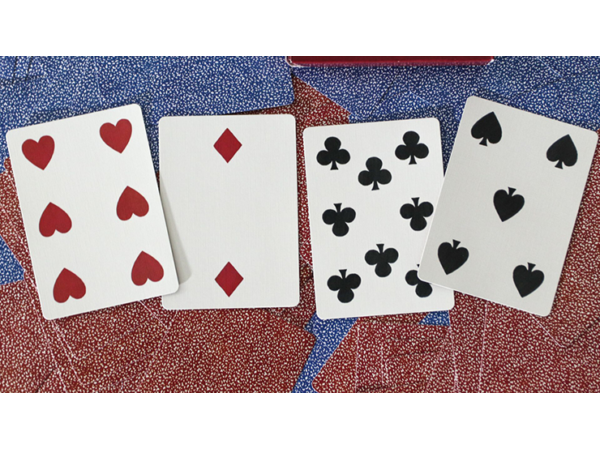 Limited Late 19th Century Square Faro Gilded (Blue) Playing Cards