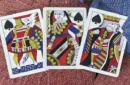 Limited Late 19th Century Square Faro Gilded (Blue) Playing Cards – Image 6
