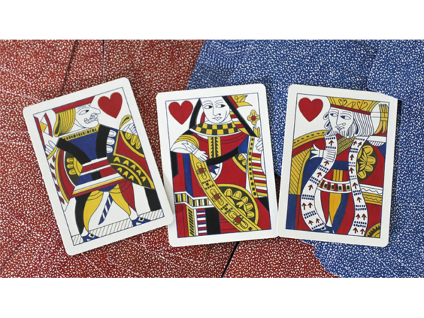 Limited Late 19th Century Square Faro Gilded (Red) Playing Cards