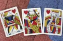 Limited Late 19th Century Square Faro Gilded (Red) Playing Cards – Image 5