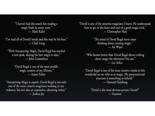Interpreting Magic by David Regal - Book