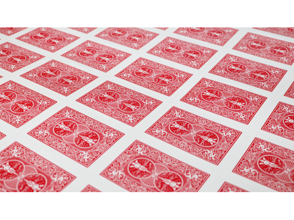 Bicycle Poker Cards Uncut Sheets (Red)