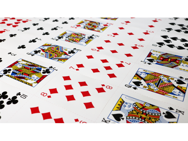 Bicycle Poker Cards Uncut Sheets (Red)
