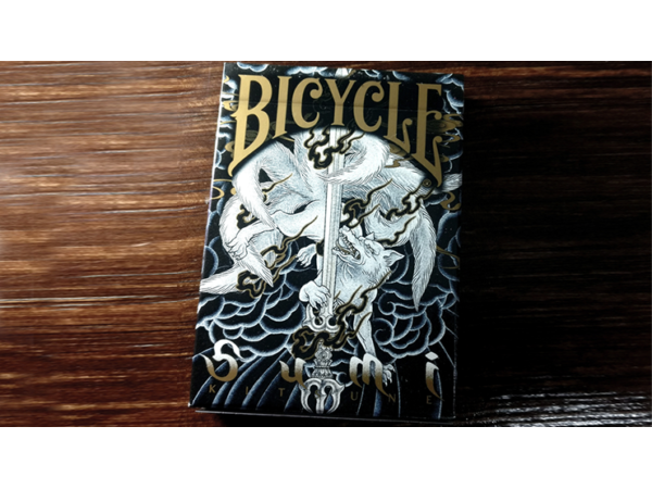 Bicycle Sumi Kitsune Myth Maker (blue) Playing Cards by Card Experiment
