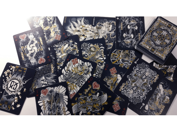 Bicycle Sumi Kitsune Myth Maker (blue) Playing Cards by Card Experiment