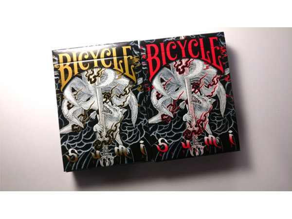 Bicycle Sumi Kitsune Myth Maker (blue) Playing Cards by Card Experiment