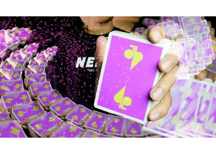 Jaspas Eggplant Playing Cards