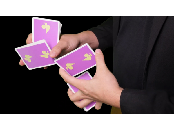 Jaspas Eggplant Playing Cards