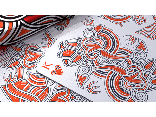 Hello Tiki (Red) Playing Cards