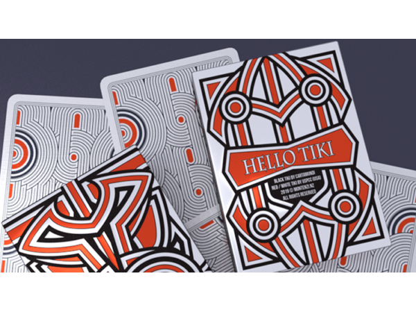 Hello Tiki (White) Playing Cards