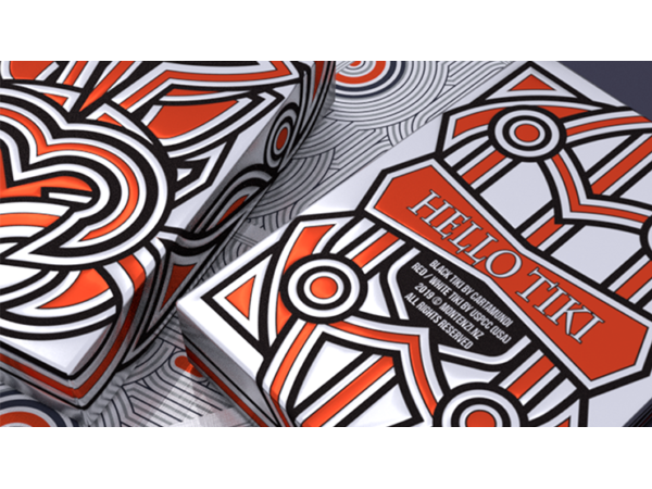 Hello Tiki (White) Playing Cards