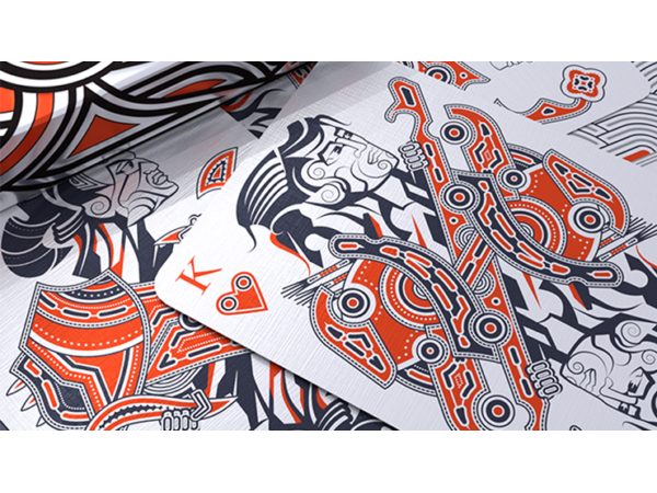 Hello Tiki (White) Playing Cards