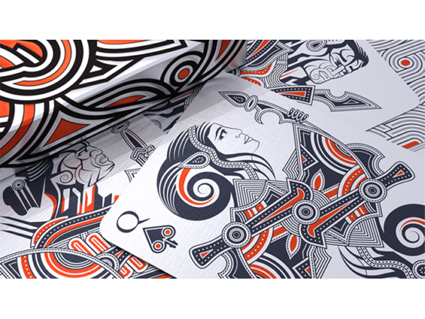 Hello Tiki (White) Playing Cards