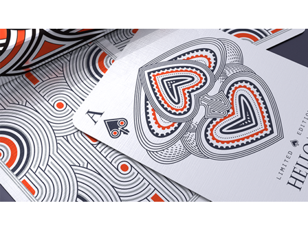 Hello Tiki (White) Playing Cards