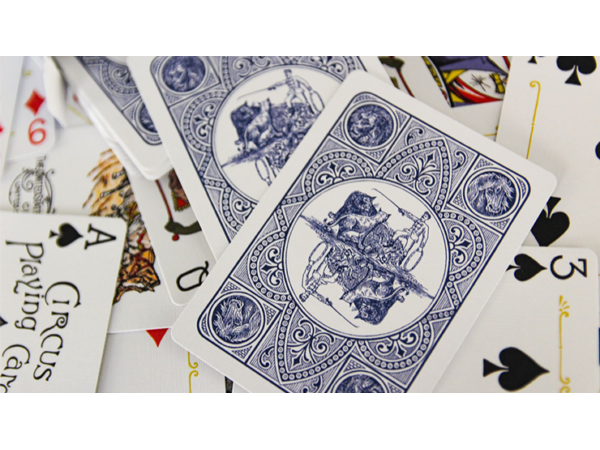 Circus No. 47 (Blue Gilded) Playing Cards
