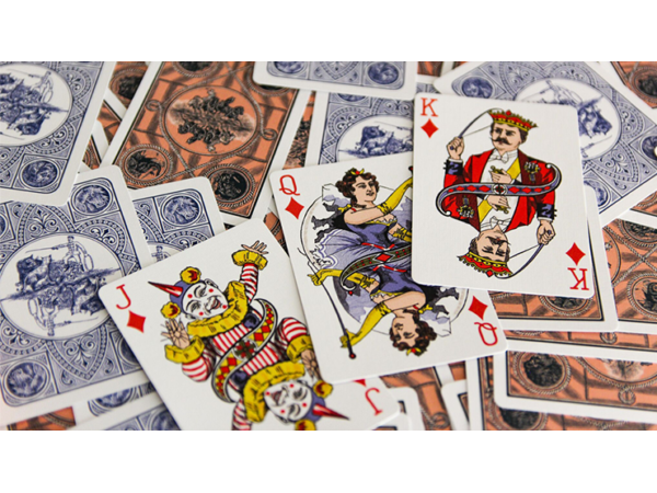 Circus No. 47 (Blue Gilded) Playing Cards