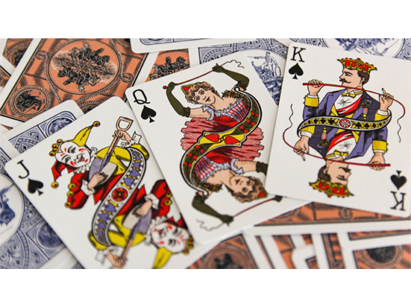 Circus No. 47 (Blue Gilded) Playing Cards