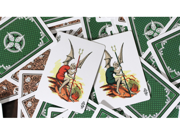 Limited Gilded Edition Late 19th Century Vanity (Clown) Playing Cards