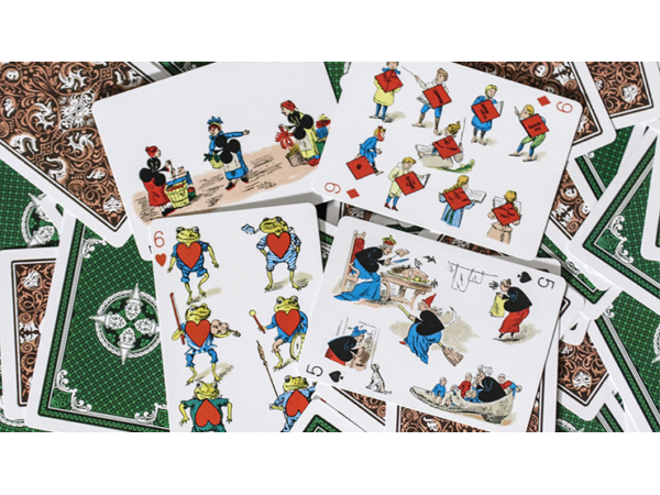 Limited Gilded Edition Late 19th Century Vanity (Clown) Playing Cards