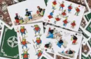 Limited Gilded Edition Late 19th Century Vanity (Clown) Playing Cards – Image 5