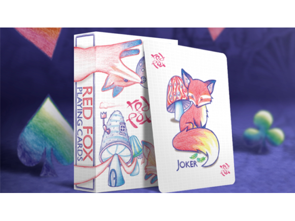 Red Fox Playing Cards (Purple)