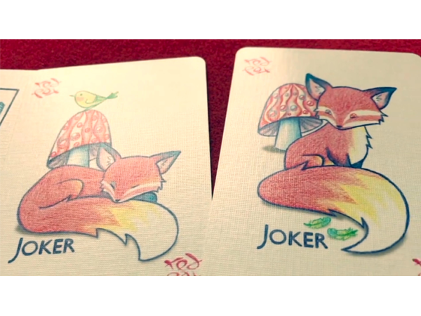 Red Fox Playing Cards (Purple)