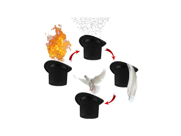 Magic Top Hat (4 effect) by 7 MAGIC