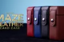 MAZE Leather Card Case (Red) by Bond Lee – Image 1