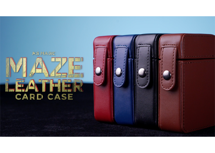 MAZE Leather Card Case (Blue) by Bond Lee