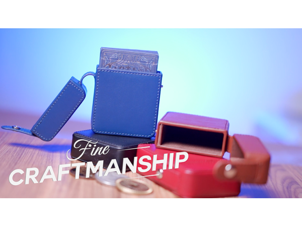 MAZE Leather Card Case (Blue) by Bond Lee