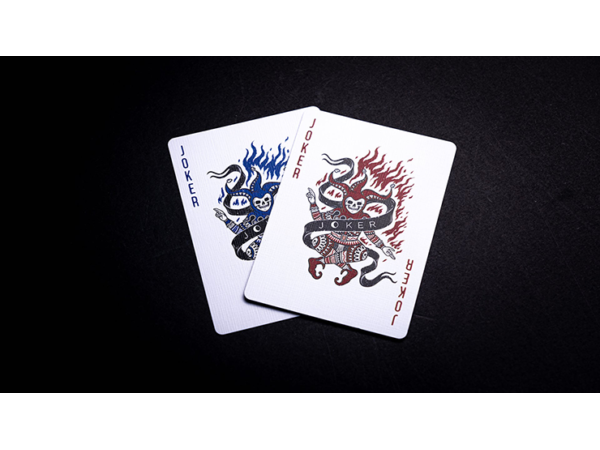 666 Blue Playing Cards by Riffle Shuffle