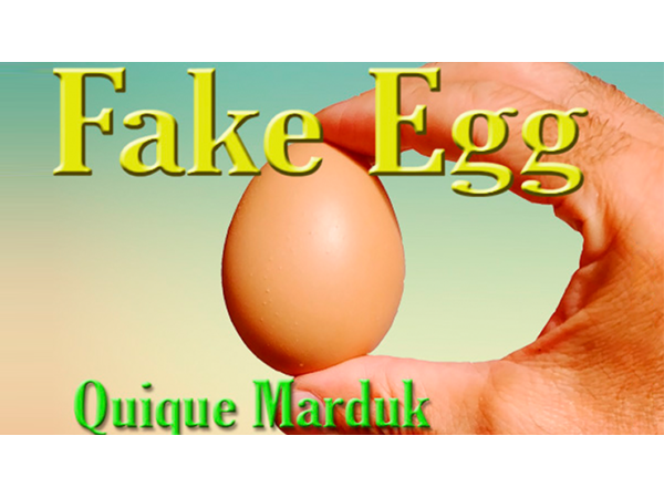 Fake Egg Brown by Quique Marduk / PVC Ei