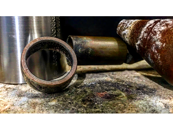 Kennedy Half Dollar Ring (Size: 11) by Alchemy Coin Rings