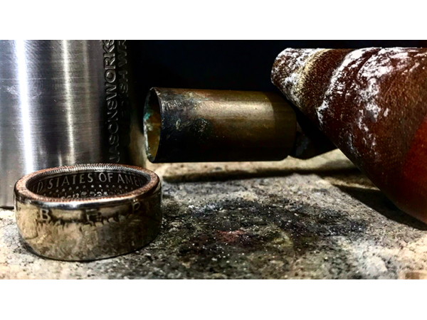 Kennedy Half Dollar Ring (Size: 11) by Alchemy Coin Rings