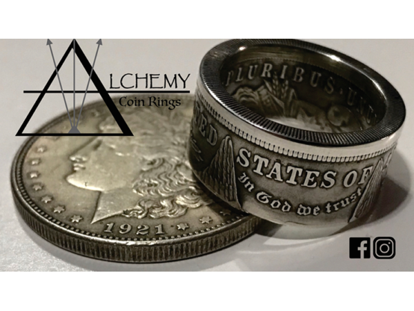 Kennedy Half Dollar Ring (Size: 10.5) by Alchemy Coin Rings