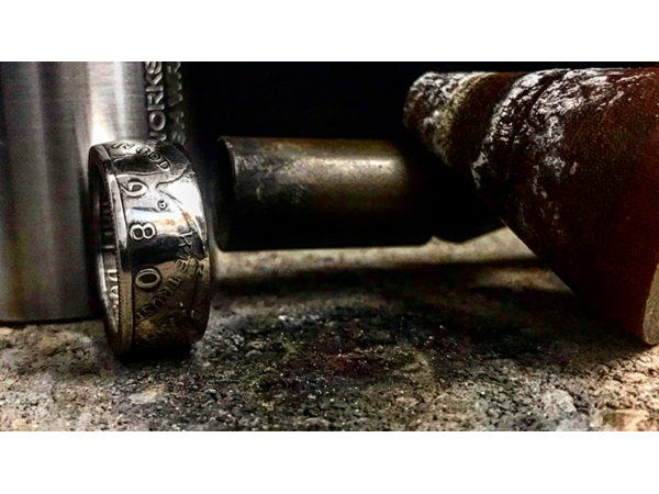 Kennedy Half Dollar Ring (Size: 10) by Alchemy Coin Rings