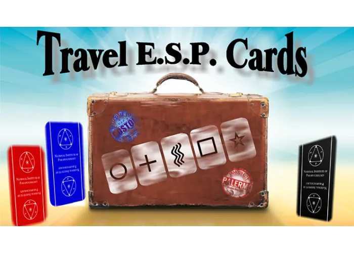 Travel ESP Cards Blue & Red (Gimmicks and Online Instructions) by Paul Carnazzo