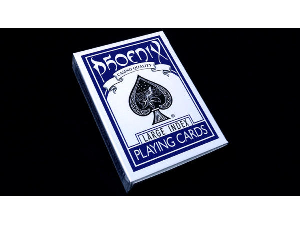 Phoenix Deck Large Index (Blue) by Card-Shark