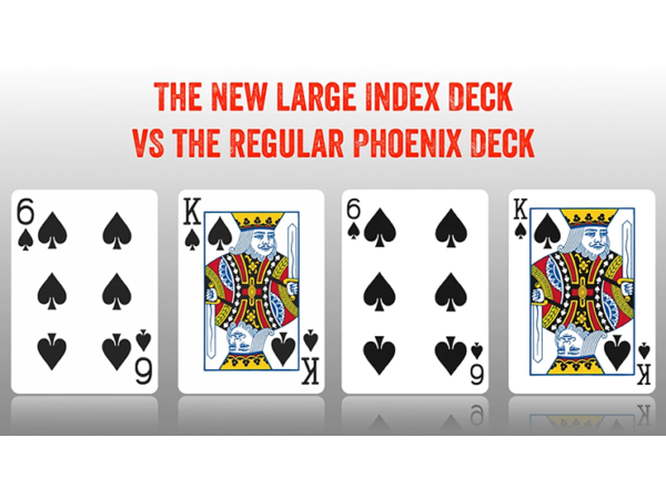 Phoenix Deck Large Index (Blue) by Card-Shark