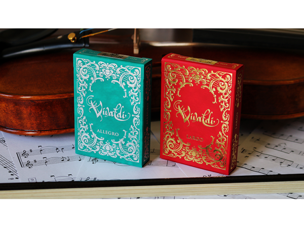 Vivaldi Allegro Playing Cards / green Deck